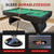 7FT Pool Table with Automatic Ball Return, Modern Arched-Leg Billiards Table with Durable Matte-Black Finish