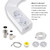 bidet Left/Right Reversible WARM WATER Ultra-Slim Bidet Attachment with Temperature