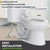 Bidet Attachment, Right/Left Hand Side with Dual Nozzle, Self-Clean, Includes Extended Screws (Chrome)