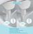 Bidet Attachment for Toilet, Self Cleaning and Dual Nozzle for Women and Rear Wash, Push Button Switch