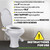 Bidet for Camper Toilet, Non-Electric Toilet Sprayer Attachment with Dual Nozzles