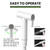 Handheld Bidet with Water Hose & RV Fitting, Wall-Mount Toilet Sprayer