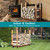 Firewood Rack Outdoor, Adjustable Length Wood Storage Brackets Kit