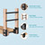 Firewood Rack Outdoor, Adjustable Length Wood Storage Brackets Kit