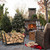 Minicloss 34 Inch Firewood Rack Outdoor Indoor, 2.7ft Wood Storage Rack Stand