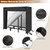 KYATE 4ft Firewood Rack Outdoor with Cover Fireplace Wood Storage