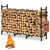 4FT Firewood Rack Indoor Outdoor, Heavy Duty Log Holder Stand for Fireplace, Adjustable Wood Storage Organizer