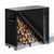 4ft Firewood Log Rack with Cover Outdoor, Heavy Duty Indoor Outdoor Firewood Storage Log Rack