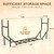 Ebeneze 5.9ft Firewood Rack Holder, Outdoor Indoor Heavy Duty Metal Wood Stand
