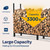 VIVOHOME Upgraded Heavy Duty 8 ft 1/2 Cord Firewood Rack Outdoor with Cover Combo Set