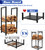 Koutemie 2 Tiers Small Firewood Log Storage Rack Holder