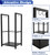 Koutemie 2 Tiers Small Firewood Log Storage Rack Holder