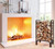 Firewood Rack Log Holder for Indoor Outdoor Fireplace Black Detachable Firewood Storage