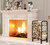 Firewood Rack Log Holder for Indoor Outdoor Fireplace Black Detachable Firewood Storage
