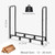 4FT Firewood Rack Outdoor with Cover, Heavy Duty Wood Holder with Log Carrier
