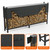 Heavy-Duty 8 ft Firewood Rack with Waterproof Cover & Firewood Carry Bag, Outdoor Indoor Wood Log Holder for Fireplace