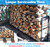 6.7ft Firewood Rack Holder, Adjustable Heavy Duty Fire Log Stacker Stand for Fireplace