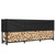 Heavy Duty 10ft Firewood Rack with Cover Outdoor, 5/8 Cord Capacity Log Holder Sturdy Steel Construction