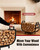 Breeze Touch 30In Curved Firewood Rack Indoor with Handle, Black Metal Log Holders for Firewood Outdoor