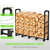 GARDENWORK 6FT Firewood Rack Outdoor with Cover,Heavy Duty Fire Wood Storage Racks