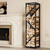 Firewood Rack Indoor 47 Inch Tall, 4-Tier Heavy-Duty Firewood Holder for Fireplace with Minimalist Style