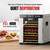 Magic Mill Pro Food Dehydrator Machine | 10 Stainless Steel Trays | Dryer for Jerky, Dog Treats