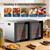 OSTBA Dual Zone Food Dehydrator, 20 Stainless Steel Trays, 1300W Dual Layer Food Dryer with Recipe