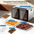 OSTBA Dual Zone Food Dehydrator, 20 Stainless Steel Trays, 1300W Dual Layer Food Dryer with Recipe