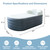 Bathtub, All-in-one Wavemaker and Air Pump, Adjustable Bubble Settings