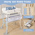 Bathtub with Foldable Changing Table, Standing Infant Bath Tub for Newborn Toddler