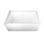Acrylic Alcove Tub with Left Hand Drain, White