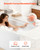crylic Bathtub, Soaking Bath Tub with Right Hand Drain and Overflow Hole, Large Rectangular Deep Soak Tub for Bathroom
