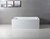 Inch Acrylic 3-Wall Alcove Tub with Right Hand Drain Hole, White