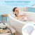 Bath Mat Tub Spa Massager - Spa Mat for Smooth Bathtub, Non-Slip Suction Cups, Upgraded Noise