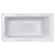 x 32-Inch Alcove Bathtub, Left-Hand Drain, White
