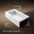 Entity 60" x 32" Alcove Bath, Left Drain, White