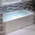 Soaking Bathtub in White with Right Drain, Chrome Pop-Up Drain Included BA6030R