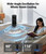 Personal Tower Fan for Bedroom, Portable Desk Table Fan，3 Speeds Cooling Standing Fan with 12H Timer, 60° & 110° Oscillating Floor Tower Fans That Blows Cold Air for Bedroom Office,Dark Black