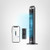 DREO Smart Tower Fan for Bedroom, 90° Oscillating 40" Standing Fan, 26ft/s High-Speed 5 Speeds 4 Modes, Quiet Room Floor Fans, Touch/Remote/APP & Voice Control, Work with Alexa, 12H Timer, Silver