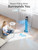 DREO Smart Tower Fan for Bedroom, 90° Oscillating 40" Standing Fan, 26ft/s High-Speed 5 Speeds 4 Modes, Quiet Room Floor Fans, Touch/Remote/APP & Voice Control, Work with Alexa, 12H Timer, Silver