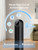 DREO Tower Fan for Bedroom, 2026 Upgraded DC Motor, 28ft/s High Velocity, 20dB Ultra Quiet Standing Fan, 8 Speeds 4 Modes, 90° Oscillating Bladeless Fan for Indoors, Floor Fans with Remote, Black