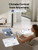 DREO Tower Fan for Bedroom, 42 Inch 120° Oscillating Fan, 20dB Quiet DC Motor, 28ft/s Velocity Bladeless Standing Fan with 12 Speeds, 4 Modes, 12H Timer Cooling Fans for Home, Living Room