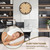 AXAORIRA 12 Inch Round Wall Clock Battery Operated, Wooden Decorative Analog Clocks Non-Ticking Quartz for Apartment, Living Room, Bedroom, Hallway, Classroom - Gifts for Family and Friends