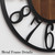 AMAATE Industrial Modern Vintage Wood Wall Clock with Iron Frame & Artful Cutout Numerals, Non Ticking Battery Operated, Decorative for Farmhouse Living Room Office Kitchen Home Décor, 16 Inch