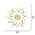 PSYCHE GOD 24" Large Sunburst Wall Clock, Modern Metal Decorative Clock, Silent Non‑Ticking Battery Powered, Mid‑Century Starburst Art Decor for Living Room Bedroom Office Home