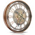 DORBOKER Real Moving Gears Wall Clock Large Modern Metal Clocks for Living Room Decor, Industrial Steampunk Unique Vintage Rustic Decorative Clock for Home Farmhouse Office, 30 Inch Red Copper Arabic