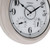 CLXEAST 18 Inch Illuminated Outdoor Clock with AI Smart Sensor, Large Farmhouse Wall Clock with Temperature & Humidity,Weathered White Finish,Unique House Warming Gifts