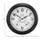 CLXEAST Illuminated Indoor Outdoor Clocks Waterproof 18 inch with Smart Night Light Sensor,Large Wall Clock with Thermometer & Hygrometer,Oil Rubbed Bronze Black,Spring Outdoor Decor