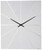 Howard Miller Zander Wall Clock - Oversized Modern Decorative Analog Clock with Quartz Movement, Battery Operated, White Finish, Modern Display - Ideal Living Room, Kitchen, Bedroom, and Office Décor