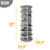SpaceAid 7 Tier Rotating Shoe Rack Tower, Spinning Shoe Display Lazy Susan, Revolving 360 Shoe Rack Storage Round Carousel, Vertical Handbag Rotate Shoes Closet Organization (7-Tier Gray)